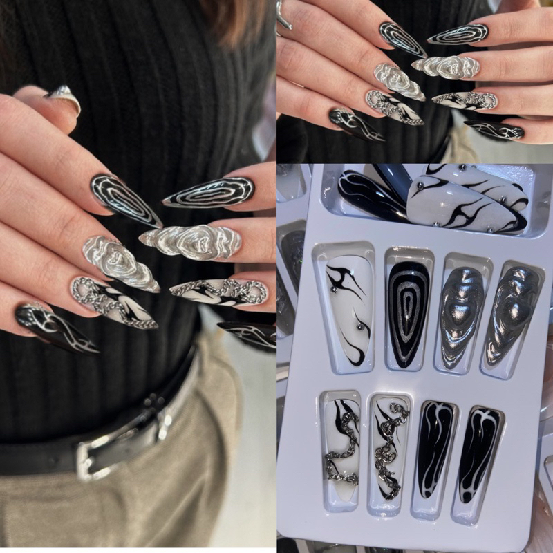 เล็บปลอม สายฝ ลายไฟ พร้อมส่ง - รูปที่ 2