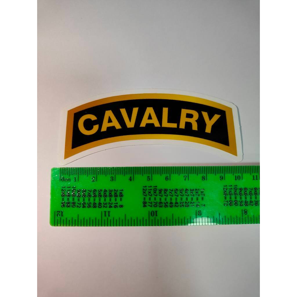 Cavalry หน่วยรถถัง สติ๊กเกอแต่งรถ กันน้ำได้ ทนแดด ทนฝน สีสันสดใส ติดง่ายเช็ดล้างทำความสะอาดได้ ลอกออกง่ายไม่ทิ้งคราบกาว - รูปที่ 4