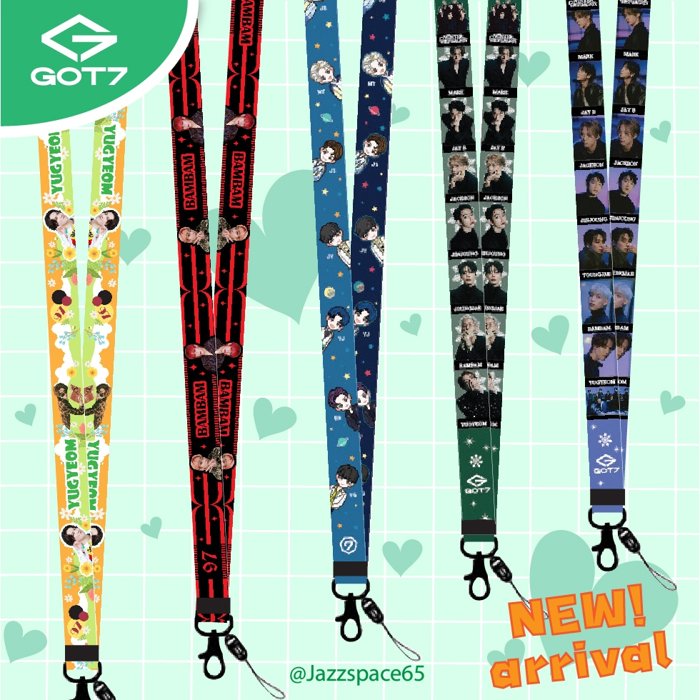 สายคล้องบัตร GOT7 สายคล้องอากาบง บัตรพนักงาน โทรศัพท์ [พร้อมส่ง]