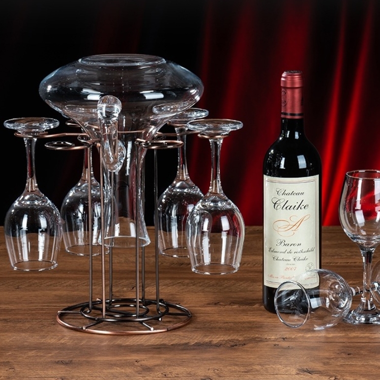 🔥พร้อมส่ง🔥ที่แขวนแก้วไวน์ สไตล์ยุโรปย้อนยุค ช่วยให้การจัดเก็บสะดวก วัสดุเหล็กแข็งแรงและทนทาน - รูปที่ 2