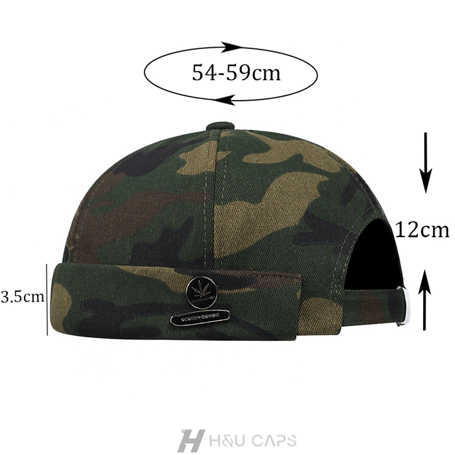 หมวกทรงโดม หมวกบีนนี่ สีลายพราง ย้อนยุค ปรับขนาดได้ เหมาะกับผู้ชายและผู้หญิง ท่องเที่ยว ปาร์ตี้ - รูปที่ 2