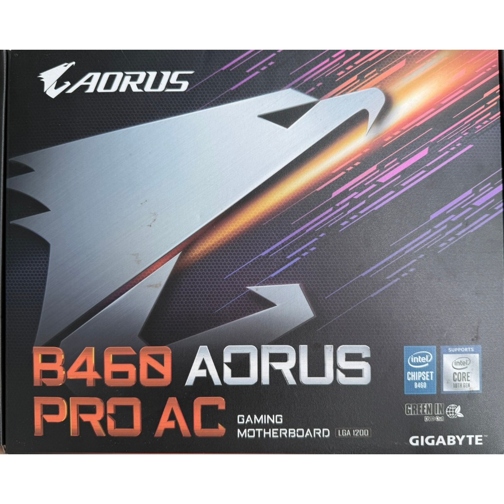 MAINBOARD (เมนบอร์ด) 1200 GIGABYTE B460 AORUS PRO AC มือสอง