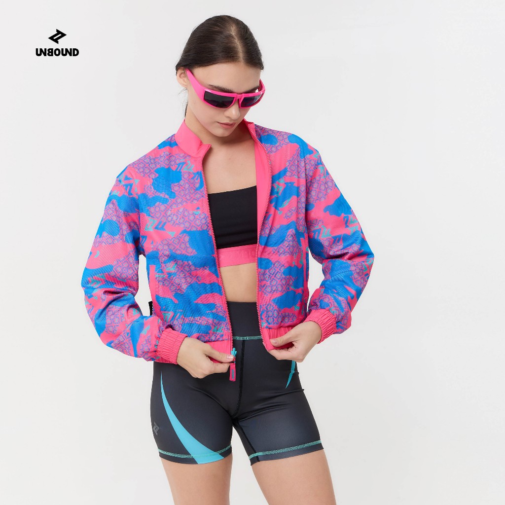 UNBOUND ASTRO CAMO COMET ZIPPER REVERSIBLE JACKET (PINK)  เสื้อแจ็คเก็ตสองด้านสีชมพูลายคาโม่