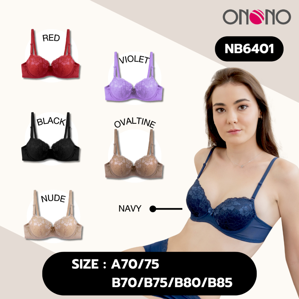 ONONO เสื้อชั้นในมีโครง เสริมฟองน้ำ รุ่น NB6401