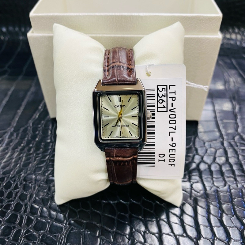 casio  แท้ สายหนัง รุ่น LTP-V007L
