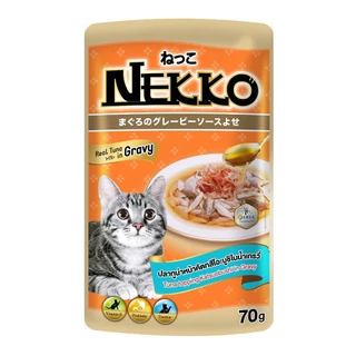 Nekko เพาซ์ (ยกโหล 12 ซอง) อาหารเปียกแมวเน็กโกะ 70g.