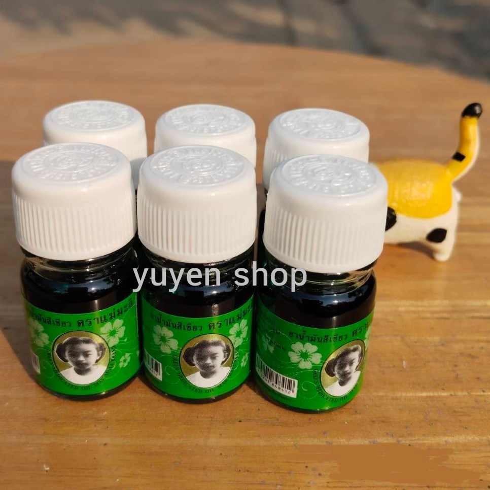 น้ำมันเขียว ตราแม่มะลิ ของแท้ จากโรงงาน ขนาด 5 cc. 6 ขวด
