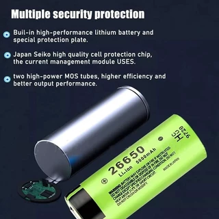 （สินค้ามาใหม่）ถ่านชาร์จ26650 5000mah 3.7V-4.2V Li-ion Battery แบตเตอรี่ลิเธียม อเนกประสงค์ ถ่านชาร์จคุณภาพสูงแบตเตอรี่