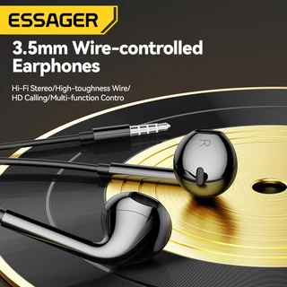 Essager Samsung คอมพิวเตอร์พีซีเฮดโฟนแบบมีสายอินเอียร์3.5มม. พร้อมไมโครโฟนสำหรับ Xiaomi เรดมี่หูฟังหูฟังสมาร์ทโฟน