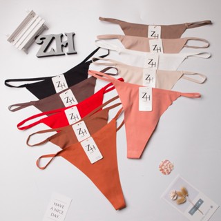 ZH.D020กางเกงชั้นในจีสตริงไร้ตะเข็บสำหรับผู้หญิงสไตล์เซ็กซี่…