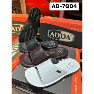 7Q04 ADDA รองเท้าลำลอง รองแตะแบบสวม สำหรับผู้ชาย พื้นพียู Size 38-45 (O28)