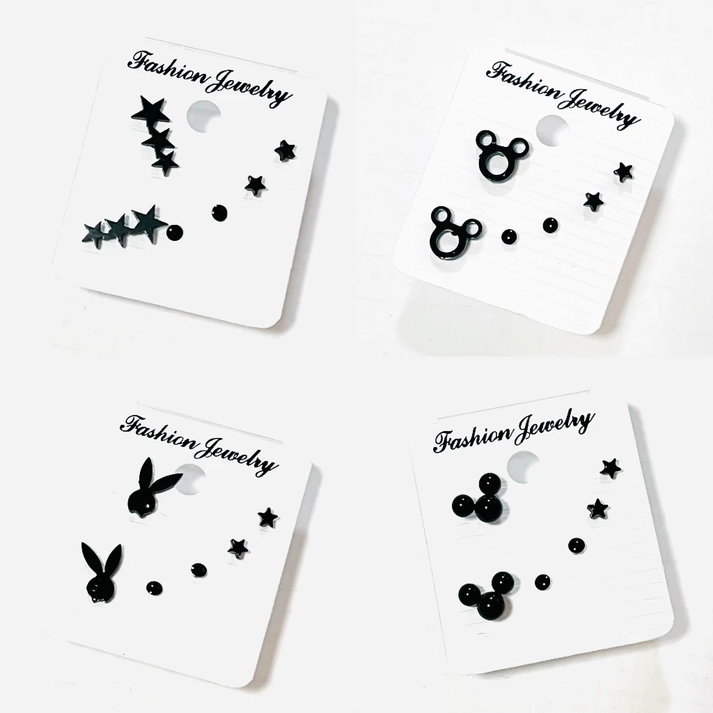 ต่างหูแฟชั่น ราคาจารย์มากก พร้อมส่ง 1 set ได้ 3 คู่ รูป correlated