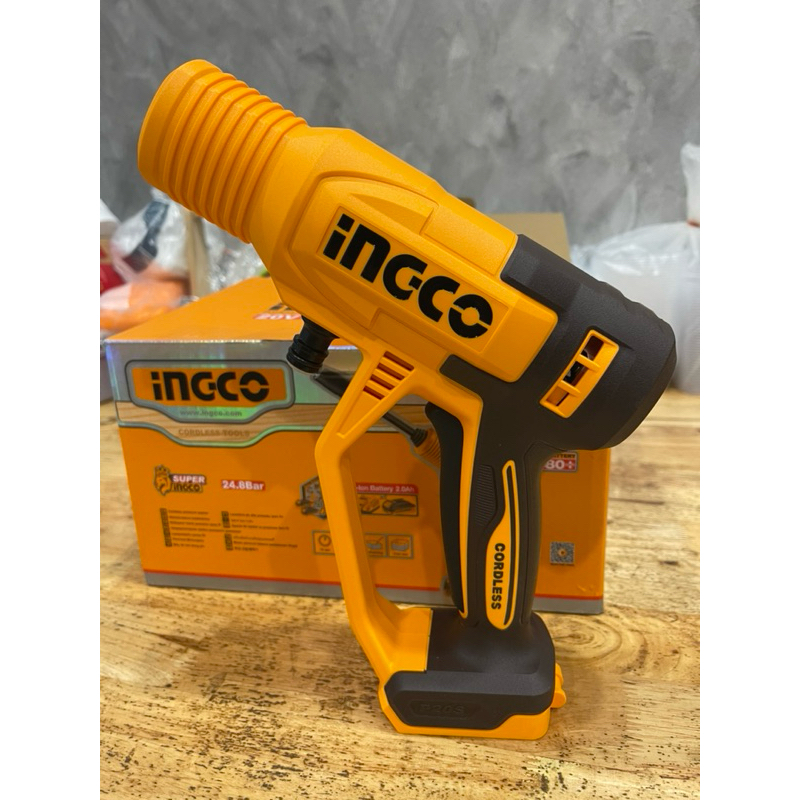 Ingco ปืนอัดฉีดแรงดัน ไร้สาย แบต20v ตัวเปล่าไม่รวมแบตและที่ชาร์ท (มีตัวเลือก) (ไม่มีกล่อง เป็นตัวแยกจากCombo set)