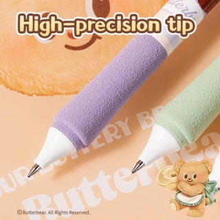 (ButterBear X Deli) เซ็ตปากกาเจล 1 กล่อง 3 ด้าม (สีดำ/0.5mm) ปากกาเจล ปากกาบัตเตอร์แบร์ ปากกาน้องหมีเนย