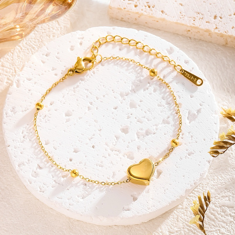 สร้อยข้อมือ จี้หัวใจ Gold 18K