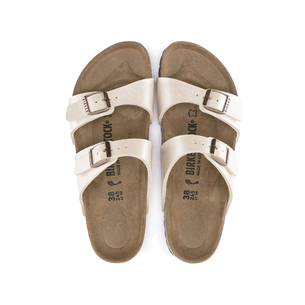 BIRKENSTOCK SYDNEY BF - Graceful pearl white (regular fit) รองเท้าแตะ รุ่นฮิต ทรงมาแรง หญิง
