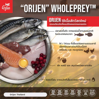 Orijen อาหารแมว โอริเจน แมวโต บำรุงขน โปรตีนสูง ตัวแน่น จากแคนาดา Six Fish / Guardian / Fit 5.4 kg
