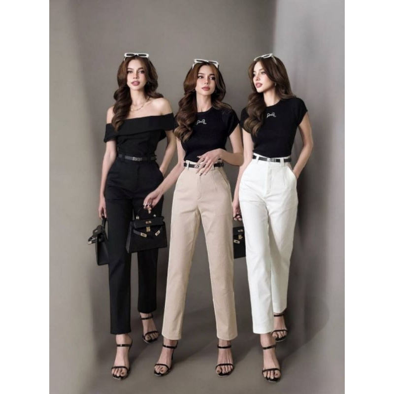 #COTTON CANDY 🍭กางเกงขา 7 ส่วน*รุ่นใหม่ New Valana premium pants