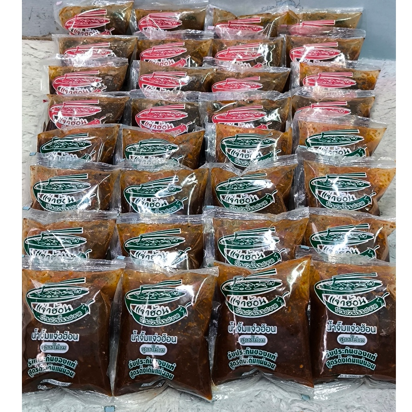 น้ำจิ้มแจ่วฮ้อนบ้านสวนโนนสะอาด แบบถุง มี 2 รสชาติ ขม/ไม่ขม ขนาด 60ml