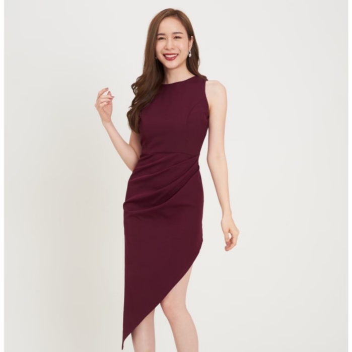 HER Collection Amelia Dress ชุดออกงาน เดรสออกงาน เดรสแขนกุด