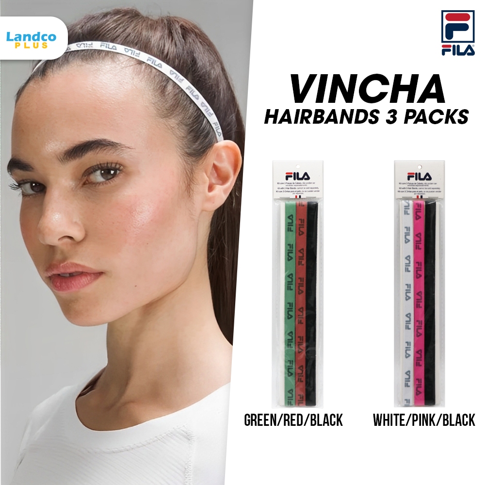 Fila Collection ฟีล่า ยางมัดผม ยางรัดผม 1 แพ็คมี 3 ชิ้น W Hairbands 3 Fit HBV2207F23AT020 (490)
