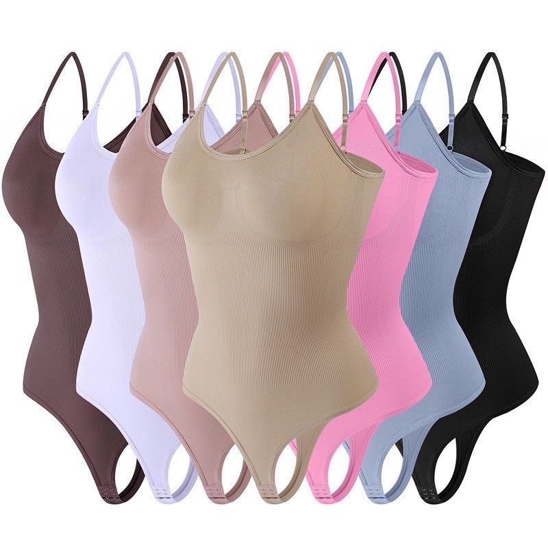 BODYSUIT บอดี้สูท กระชับสัดส่วน M-3XL บอดี้สูทสายเดี่ยว ติดกระดุมตรงเป้า สำหรับผู้หญิง สินค้าพร้อมส่ง