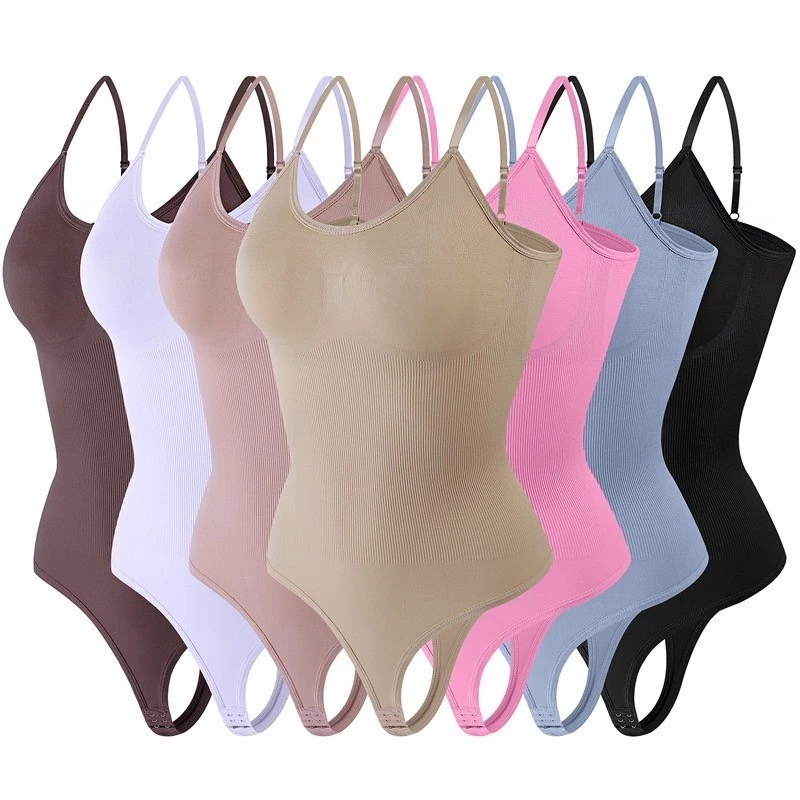 BODYSUIT บอดี้สูท กระชับสัดส่วน M-3XL บอดี้สูทสายเดี่ยว ติดกระดุมตรงเป้า สำหรับผู้หญิง สินค้าพร้อมส่ง