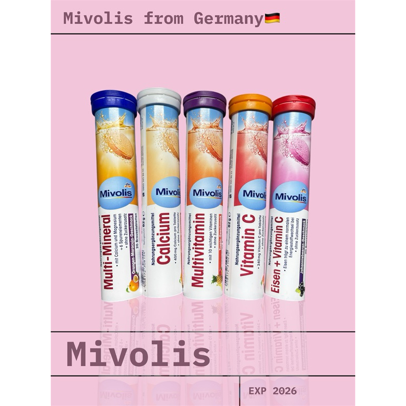 วิตามินเม็ดฟู่ Mivolis DM ของแท้import จากเยอรมัน🇩🇪