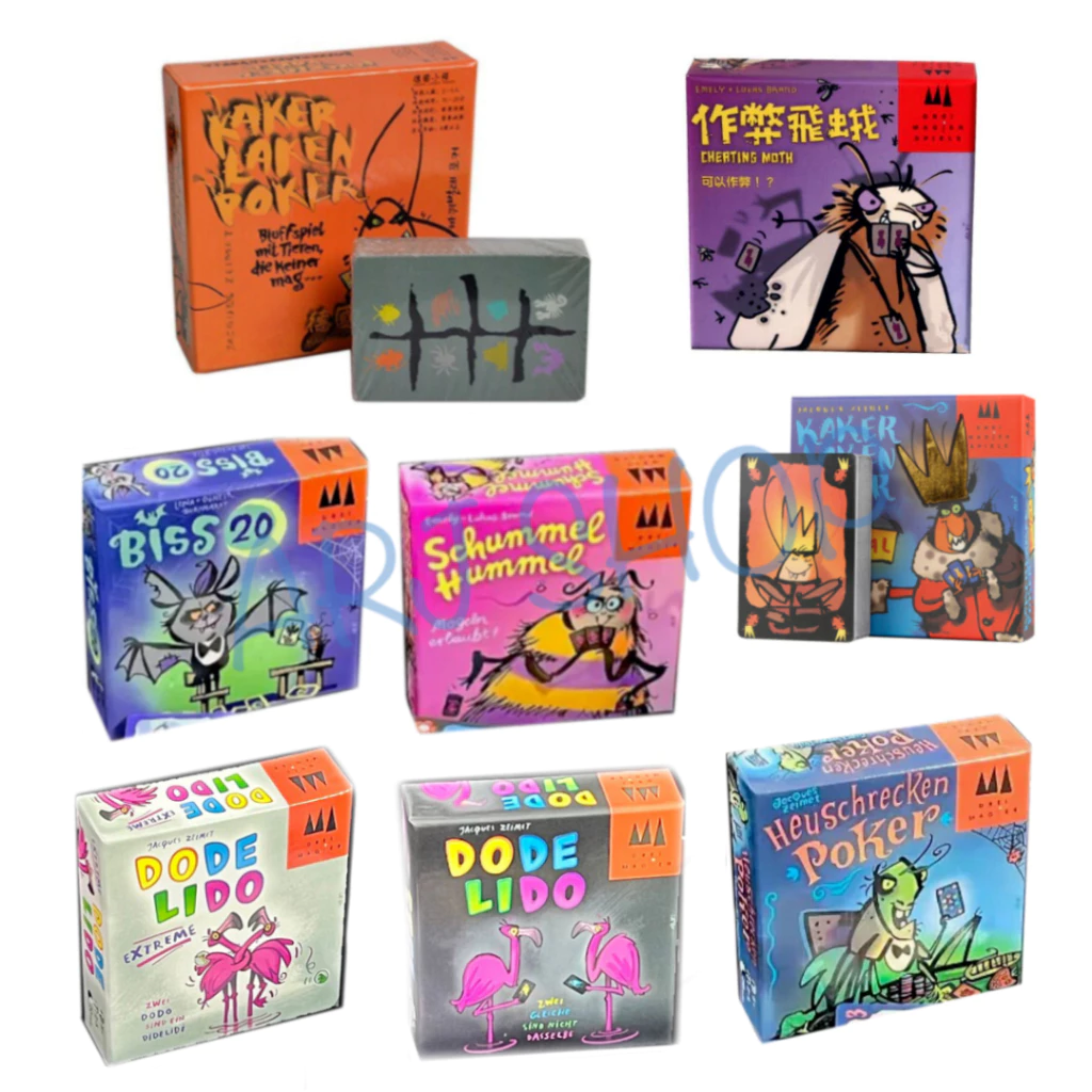 Kakerlaken Board game คู่มือไทย ( Poker / Cheat moth [ motte ] / Royal / Schummel / Heuschrecken ) - บอร์ดเกม เกมแมลงสาบ