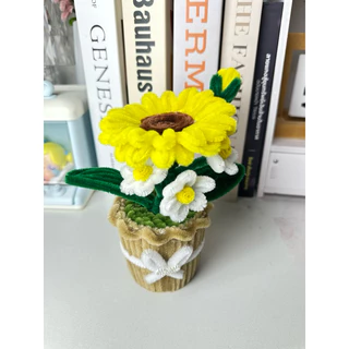 กระถางดอกไม้ลวดกำมะหยี่DIY🌻ทักแชทสอบถามได้นะคะ