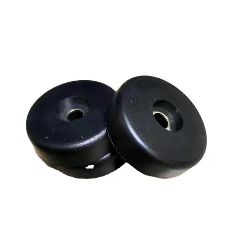 ลูกยางฐานตู้ลำโพง (แพ็ค4-8 อัน) ขนาด40x10mm. ใช้สำหรับรองตู้ลำโพง รองกล่องแร็ค ยางรองขาโต๊ะ วัสดุยางแข็งพร้อมแหวนเหล็ก