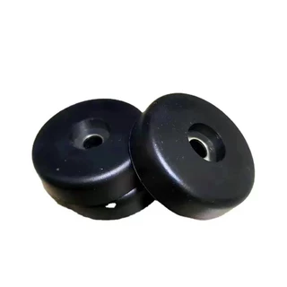 ลูกยางฐานตู้ลำโพง (แพ็ค4-8 อัน) ขนาด40x10mm. ใช้สำหรับรองตู้ลำโพง รองกล่องแร็ค ยางรองขาโต๊ะ วัสดุยางแข็งพร้อมแหวนเหล็ก
