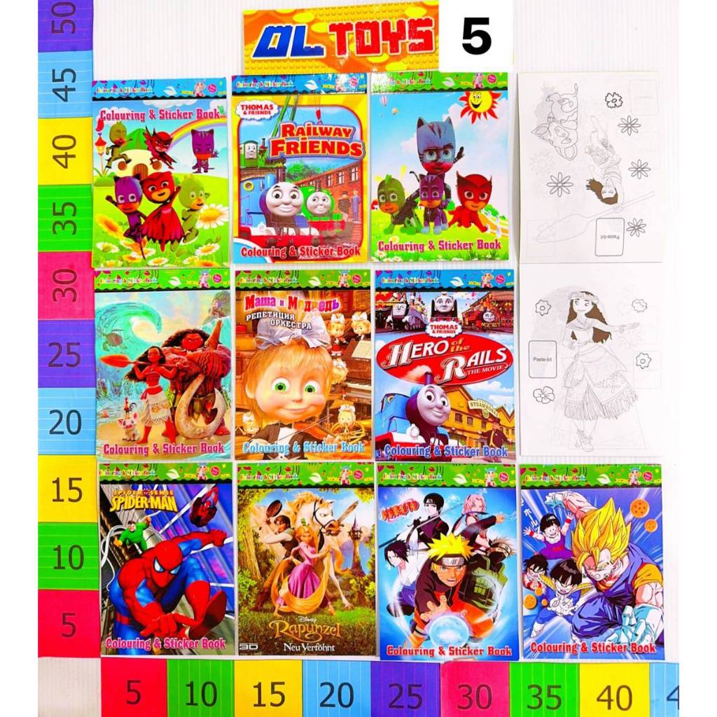 ๋์JN80248  สมุดระบายสี 5 บาท (1*12) ชิ้น