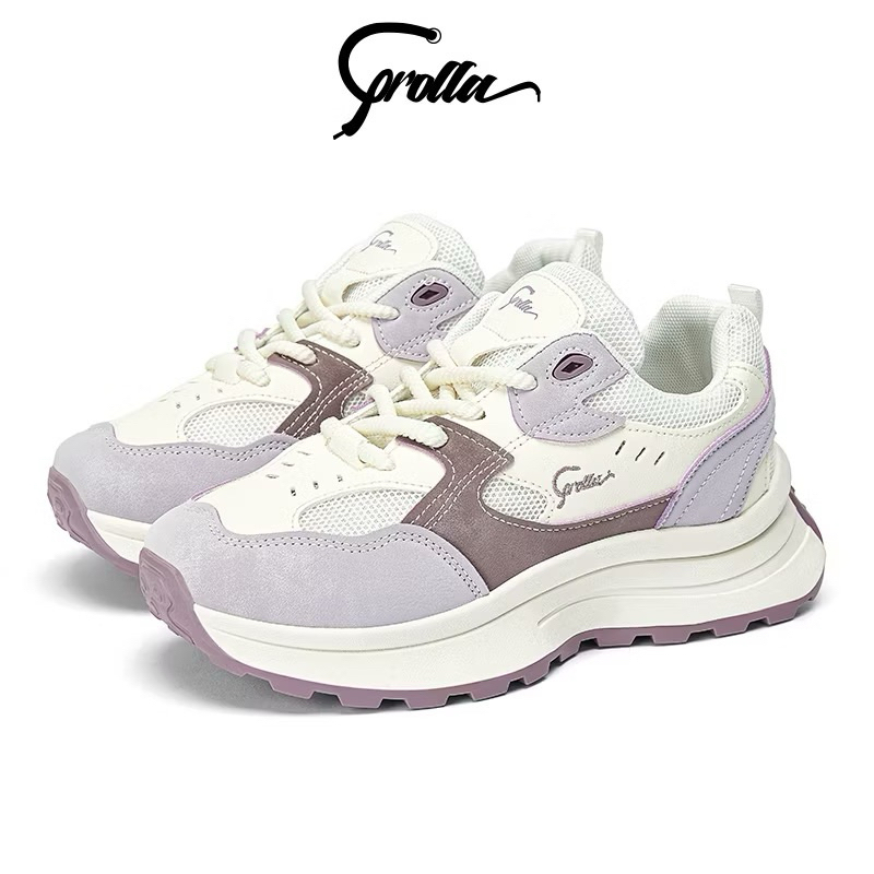 ราคาดีที่สุด Corolla รองเท้าผ้าใบผู้หญิงระบายอากาศได้ดี สีม่วง[อินเทรนด์]