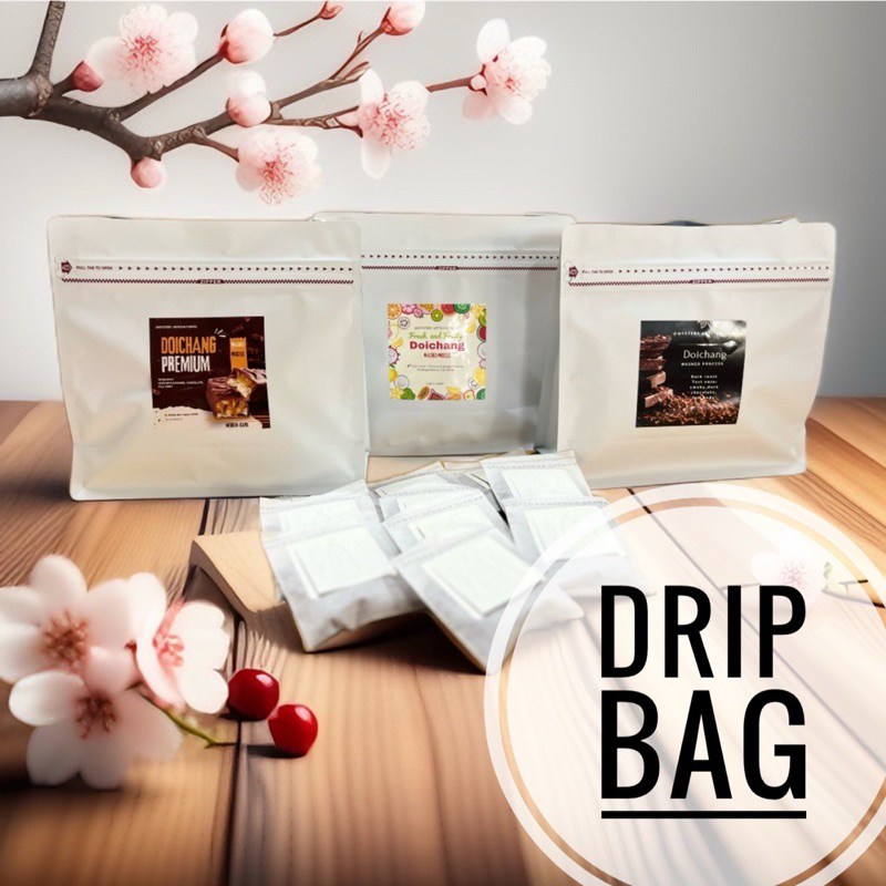drip bag set กาแฟดอยช้าง premium (10g.*10ซอง)
