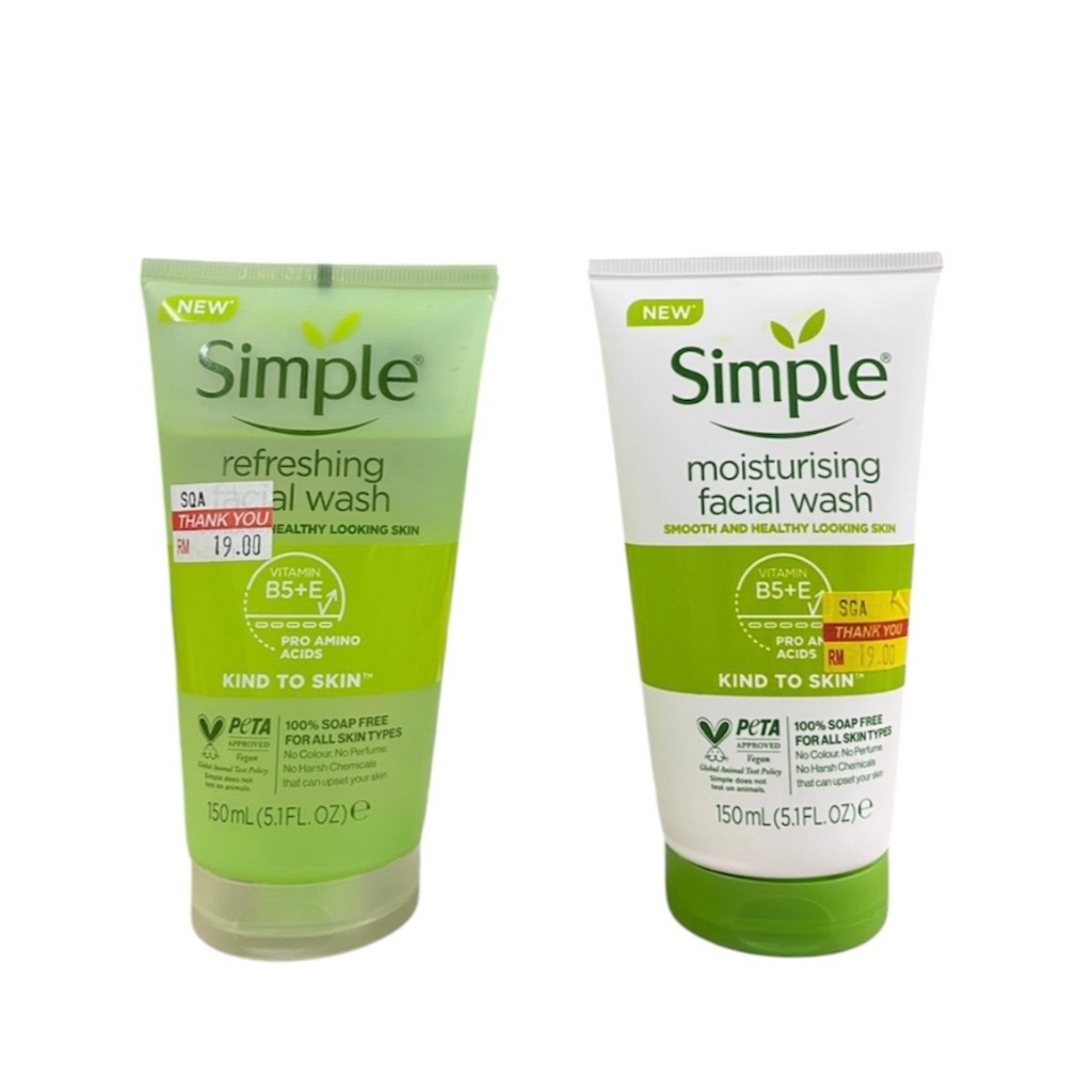 simple facial wash 150 ml โฟมล้างหน้า ซิมเพิล