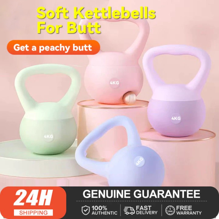 Kettlebell PVC 4KG การฝึกอบรมรูปร่างหมอบ Kettlebell Kettlebell ชุดดัมเบลล์นุ่ม