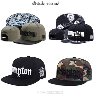 หมวกเบสบอล สไตล์ฮิปฮอป ปักลายตัวอักษร แฟชั่น กีฬา snapback cap สําหรับผู้หญิง และผู้ชาย สามารถปรับได้