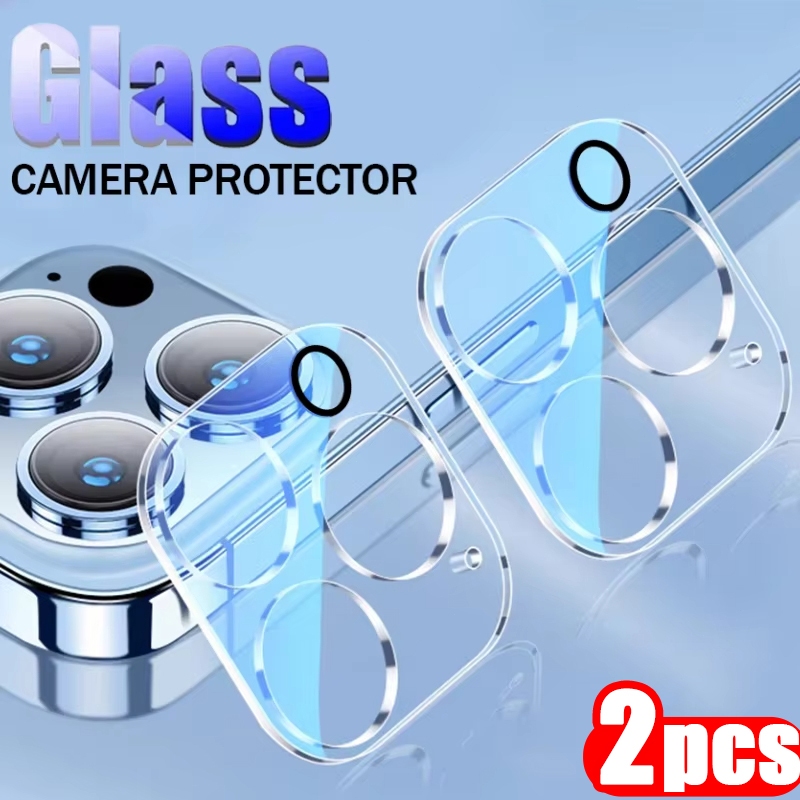 【ซื้อ 1 แถม 1】ฟิล์มเลนส์กล้องแบบเต็ม 3D for iPhone 11 13 17 Air 12 14 15 16 Pro Max 15 Plus 13 12 Mini กันรอยขีดข่วน