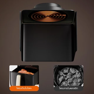 Air fryer หม้อทอดไร้น้ำมัน 4.2L รุ่นใหม่ 1000W อเนกประสงค์ เครื่องทอด ไร้มัน ลมร้อน ควบคุมลูกบิดคู่