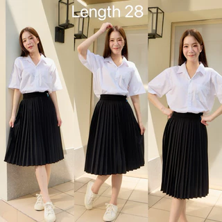 กระโปรงพลีทนักศึกษา จีบเล็ก-ใหญ่-ทวิส มียาว14-40นิ้ว กระโปรงนักศึกษา (ผ้าห่างกระรอกคุณภาพดี)