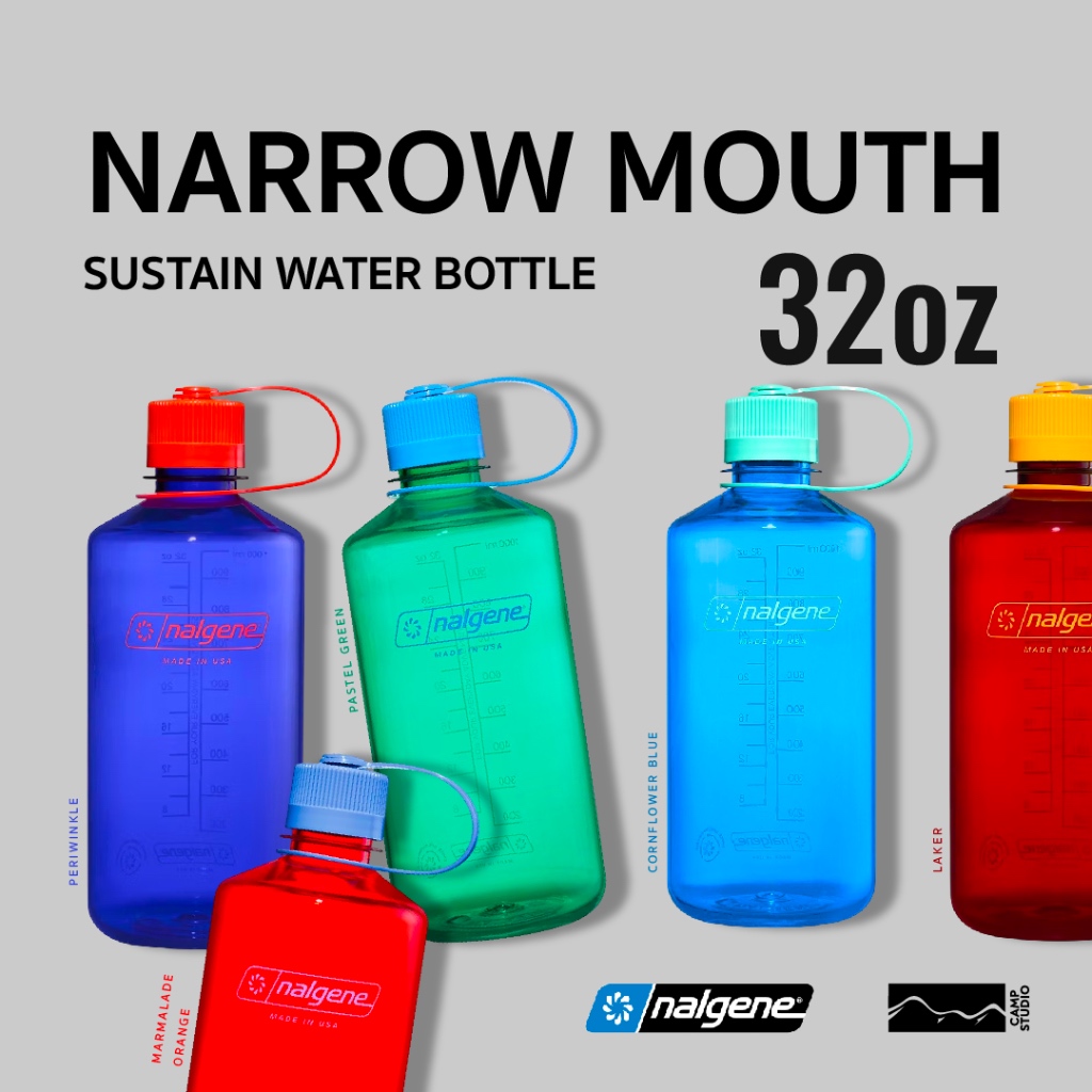 Nalgene 32oz Narrow Mouth Sustain Water Bottle