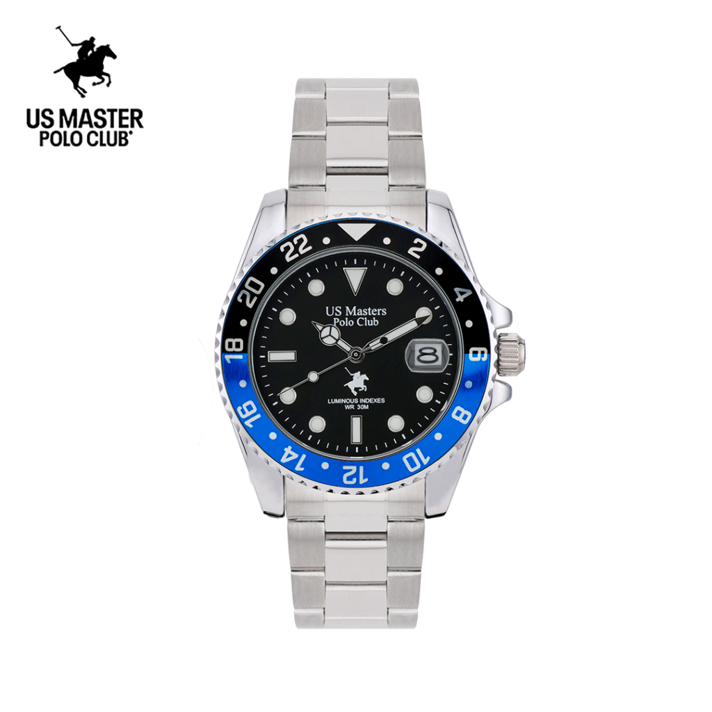 US Master Polo Club นาฬิกาข้อมือผู้ชาย OHIO CLASS M.3 DATE สายสแตนเลส รุ่น USM-EA02