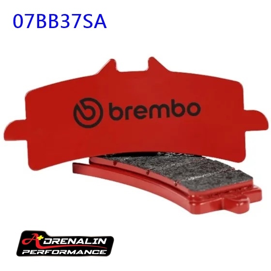 ผ้าเบรคหน้า Brembo 07BB37SA 07bb37sc สำหรับ ปั๊ม M4 M50 GP4 เกรด sinter สีแดง สีเทา ของแท้ italy