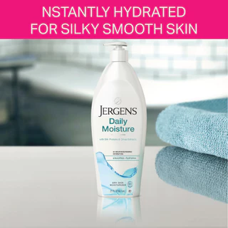 เจอร์เกนส์ เดลี่ มอยส์เจอร์ ดราย สกิน มอยส์เจอไรเซอร์ 621 มล. JERGENS DAILY MOISTURE DRY SKIN MOISTURIZER 621 ML