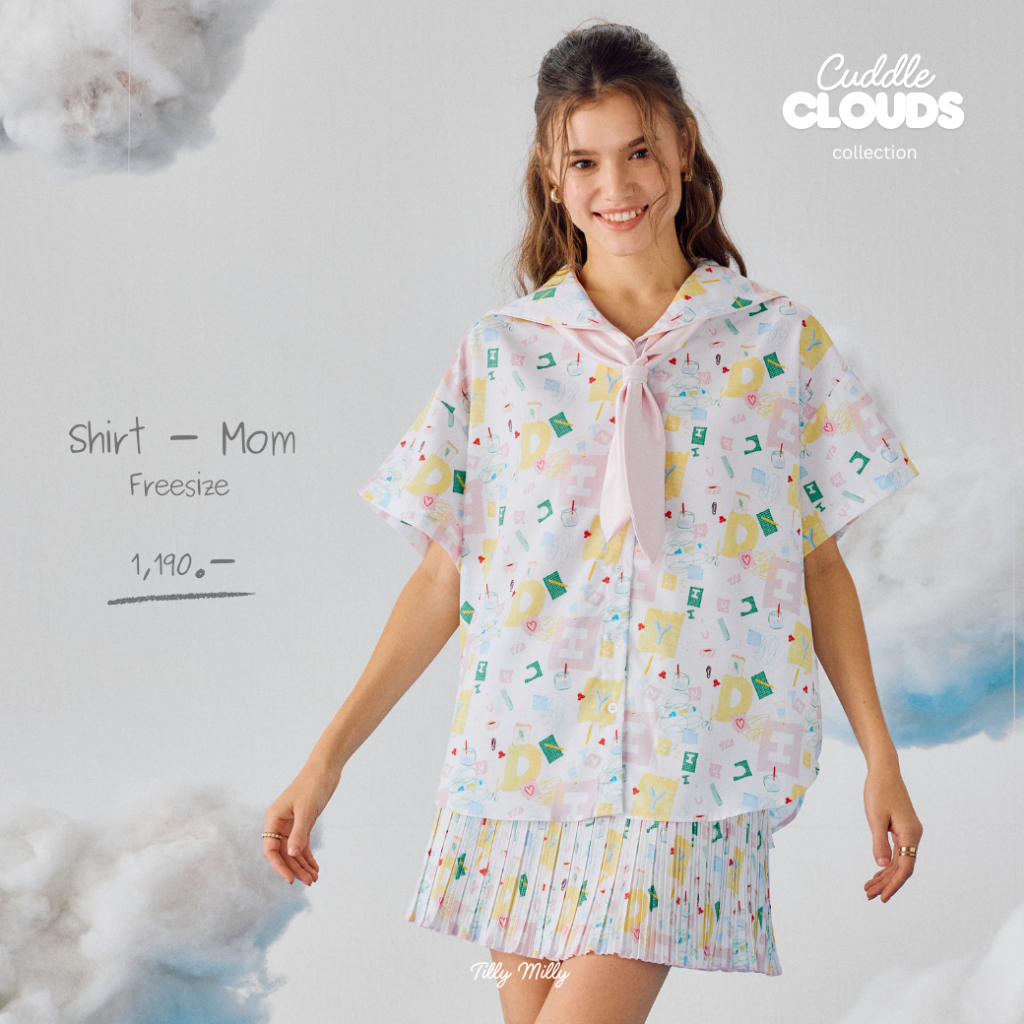 Tilly Milly   เสื้อผู้หญิง ลาย DIY  - Cuddle Clouds