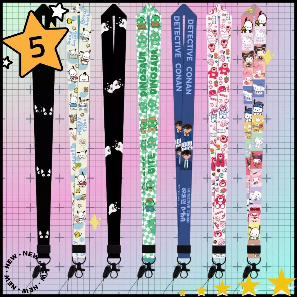 【พร้อมส่งในไทย】สายคล้องคอ สวยมากสายคล้องบัตร/มือถือ ายคล้องบัตรนักเรียน สายห้อยบัตร พนักงาน สายห้อยโทรศัพท์คล้องคอ