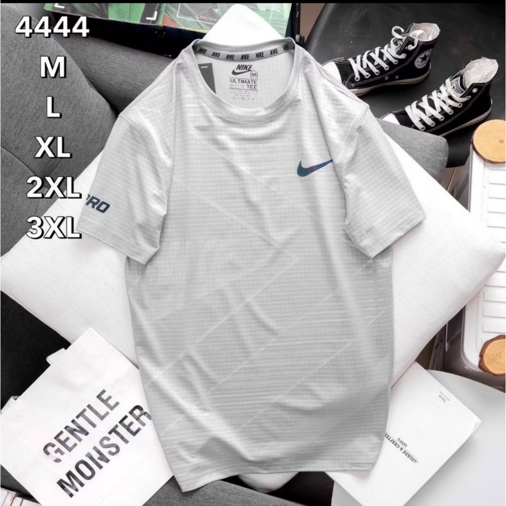 เสื้อผ้าผู้ชาย เสื้อยืดแขนสั้น คอกลม ผ้ากีฬา ใส่ออกกำลังกาย ใส่วิ่ง ใส่อยู่บ้าน ของมีพร้อมส่ง - รูปที่ 4