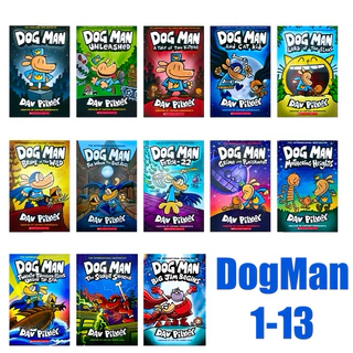 Dog man by Dav Pilkey ปกแข็ง Comic Dogmanแนวตลก หนังสือภาษาอังกฤษ การ์ตูน หนังสือเด็ก