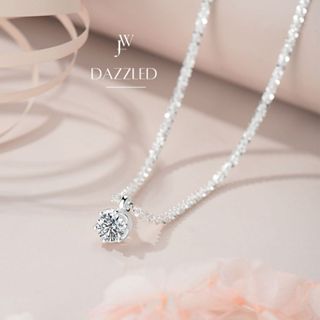 OUTLETS ล้างสต็อกจากโรงงานตรง สร้อย Dazzled สร้อยคอเงิน สร้อ…